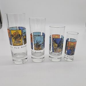 Van Gogh Art Glass Set - Multicolor